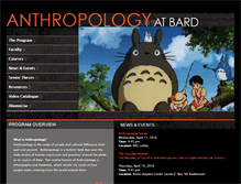 Tablet Screenshot of anthropology.bard.edu