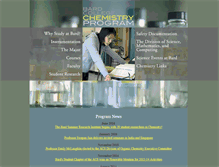 Tablet Screenshot of chemistry.bard.edu