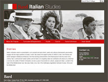 Tablet Screenshot of italian.bard.edu