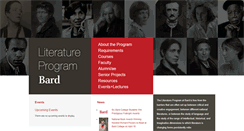 Desktop Screenshot of literature.bard.edu