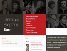 Tablet Screenshot of literature.bard.edu